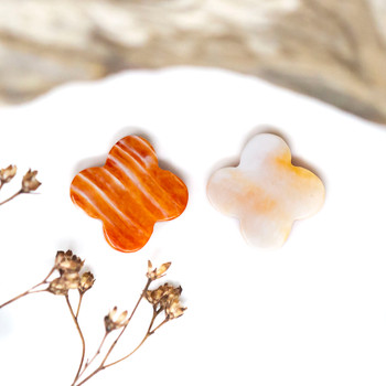 Spiny Oyster Polished 15mm Orange Heart Bead