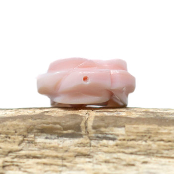 Queen Conch Shell Polished 15mm Natural Pink Rose Flower Bead