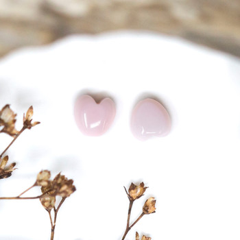 Queen Conch Shell A Grade Polished 6mm Natural Pink Heart Bead