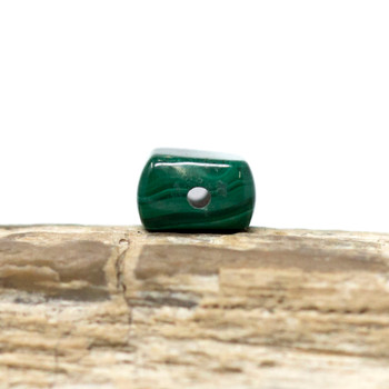 Malachite Polished 5x7mm Flat Square Bead