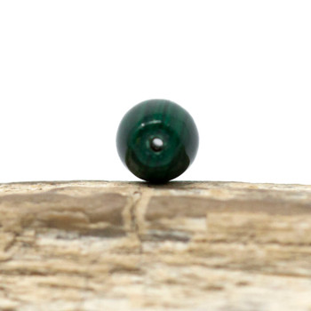 Malachite Polished 10x6-7mm Rice Bead