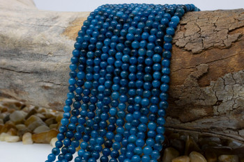 Jade Polished 4mm Round - Dyed Quetzel Green