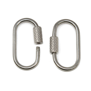 Stainless Steel 26x14mm Carabiner Clasp