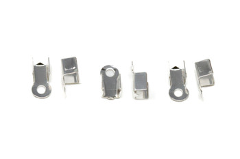 Silver Plated 3mm Fold Over Square End - 3 Pair