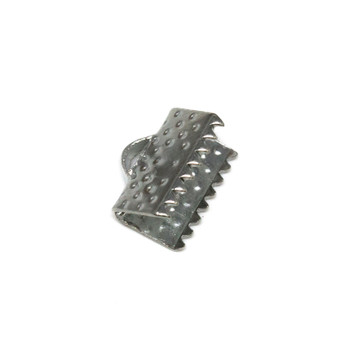 Platinum Plated 10mm Flat Crimp End
