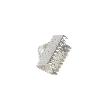 Silver Plated 10mm Flat Crimp End