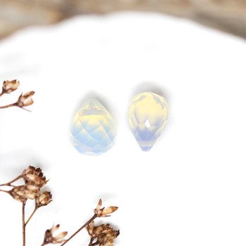 Opalite Polished 6x8mm Faceted Drop - Top Drill