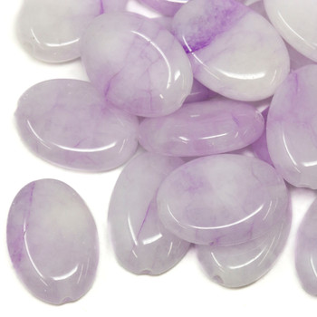 Jade Polished 13x18mm Dyed Lilac Oval