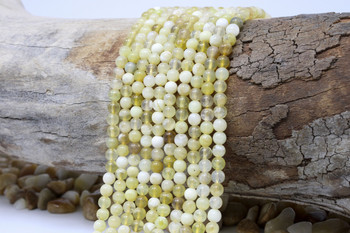 Yellow Opal Polished 4mm Round