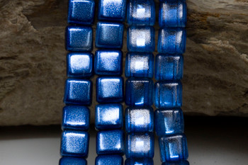 CzechMates® 6mm 2 Hole Tile -- Mirror Denim