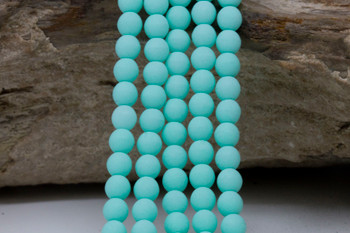 Czech Glass 4mm  Round --Bondell Turquoise
