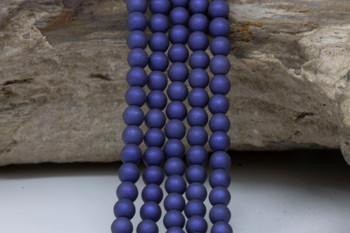 Czech Glass 4mm  Round -- Moonlight Blue