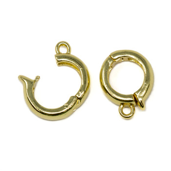 Gold Plated 11x13mm Fold Over Clasp