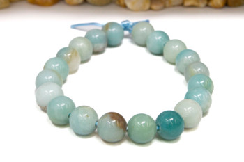 Amazonite Multi Color 10mm Round - 2mm Large Hole