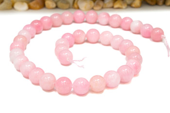 Jade Polished 10mm Round Dyed Medium Candy Pink