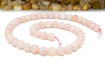 Pink Morganite Polished 8mm Round