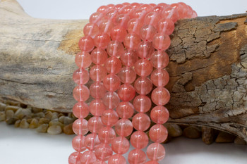 Red Cherry Quartz Polished 10mm Round