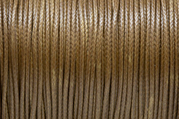 Light Brown - 1mm Waxed Polyester Cord - Sold by the Foot