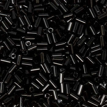 Toho 3mm Bugle Beads -- Opaque Jet