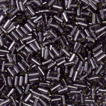 Toho 3mm Bugle Beads -- Silver Lined Tanzanite