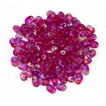 Matubo SuperDuo -- Summer Rainbow Pink