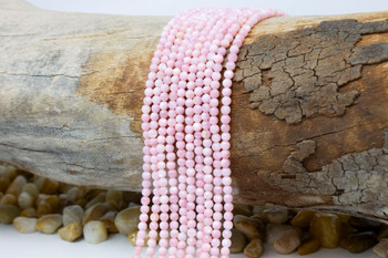Natural Shell Pastel Pink 3mm Polished Round