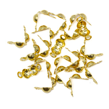 18K Gold Plated Clamshells with 2 Rings - 20 Pieces