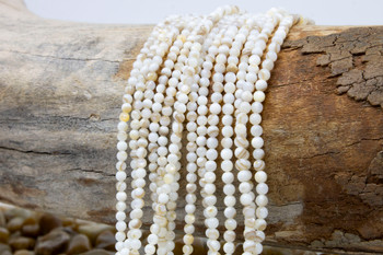 Natural Shell 3mm Polished Round