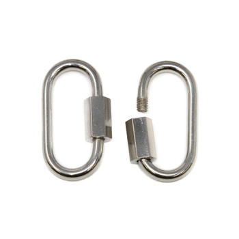 Stainless Steel 21x11mm Oval Carabiner Clasp