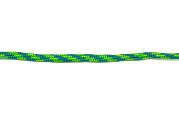 Parachute Cord 4mm 7 Strand Core Polyester - Green / Blue / Yellow Plaid