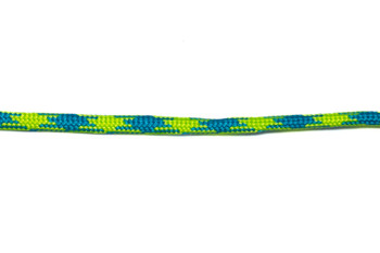Parachute Cord 4mm 7 Strand Core Polyester - Neon Lime / Blue Gingham Plaid