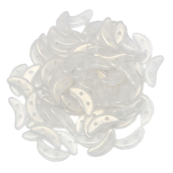 CzechMates® Crescent Beads -- Suede Gold Crystal