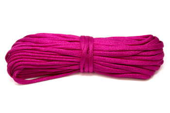 Parachute Cord 4mm 7 Strand Core Polyester -  Hot Pink - 33 ft
