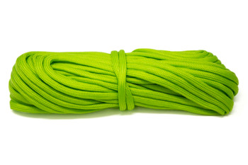 Parachute Cord 4mm 7 Strand Core Polyester -  Lime - 33 ft