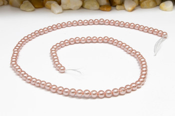 South Sea Shell Pink 4mm Round