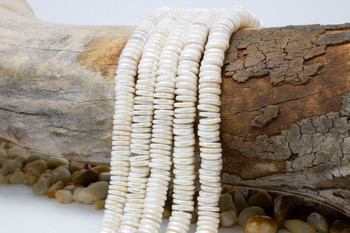 Shell Pearl Ivory 2x8.5mm Heishi