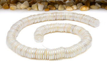 Shell Pearl Ivory 2x11.5mm Heishi