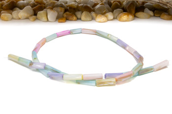 Natural Shell Pastel Mix 4x13mm Polished Tube