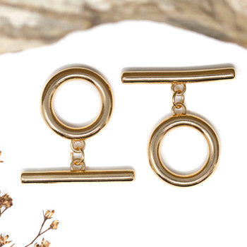 14kt Gold Plated 20mm Toggle