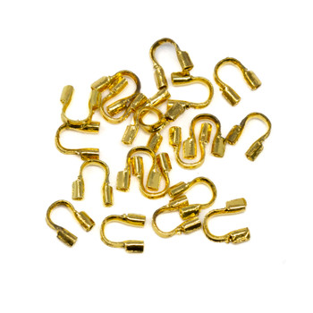 18kt Gold Plated Cable Thimbles - Medium - 20 Pieces