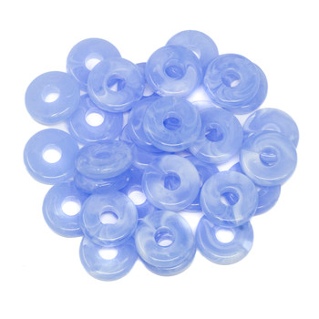 Imitation Gemstone 4x15mm Acrylic Cornflower Disc - 5mm Hole - 30 Beads
