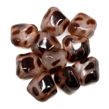 Imitation Gemstone 20x12mm Acrylic Animal Print Irregular Nugget  - 1.8mm Hole - 10 Beads
