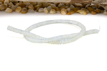 Jade Polished 2x6mm Smooth Rondelle - Dyed Opalite
