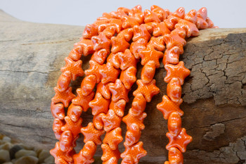 Porcelain Polished 10mm Orange Starfish