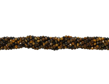 Tiger Eye Polished 2.5mm Faceted Rondel