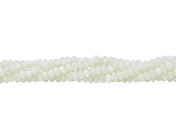 Mother of Pearl 4x6mm Rondelle
