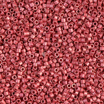 Delicas Size 11 Miyuki Seed Beads -- 1841F Duracoat Galvanized Light Cranberry Matte