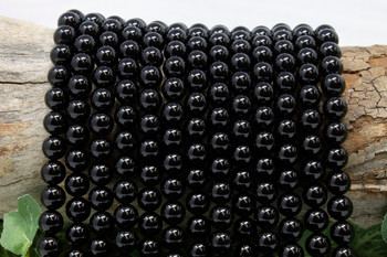 Black Onyx Grade A Polished 8mm Round