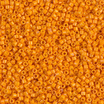Delicas Size 11 Miyuki Seed Beads -- 2104 Duracoat Opaque Kumquat