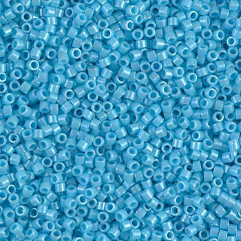 Delicas Size 11 Miyuki Seed Beads -- 215 Opaque Sky Blue Luster 